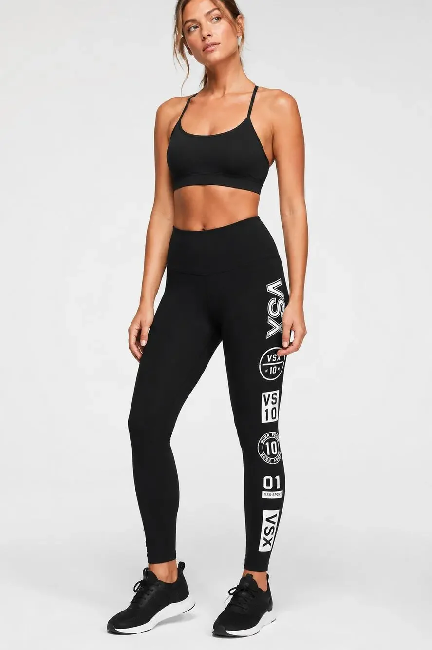 Victoria's Secret Sport VSX Knockout Logo Leggings Black Size L